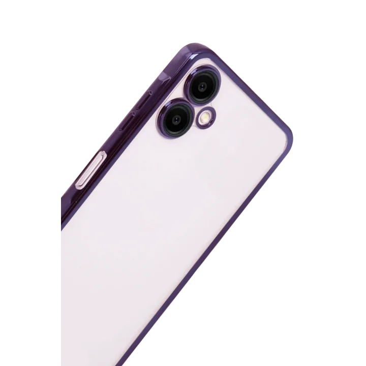 Mey İthalat®  Samsung Galaxy A07 4G  Lensli Silikon - Mor