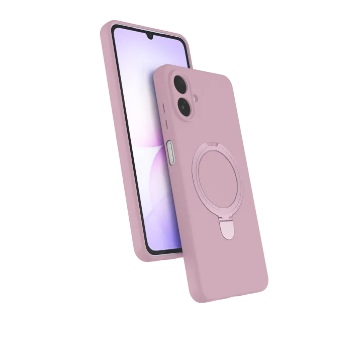 Mey İthalat®  Samsung Galaxy A07 4G Regal Magsafe Standlı Kapak - Açık Pembe