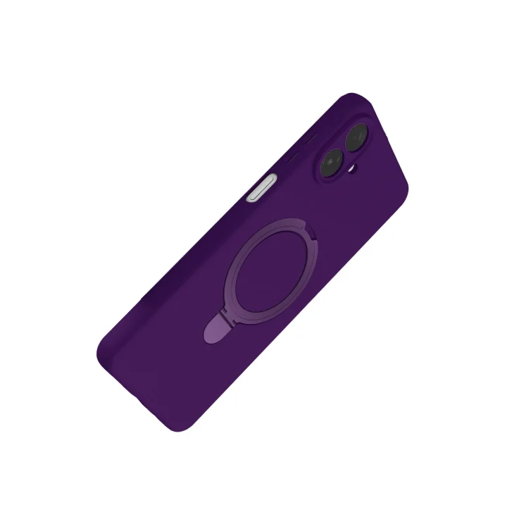 Mey İthalat®  Samsung Galaxy A07 4G Regal Magsafe Standlı Kapak - Derin Mor