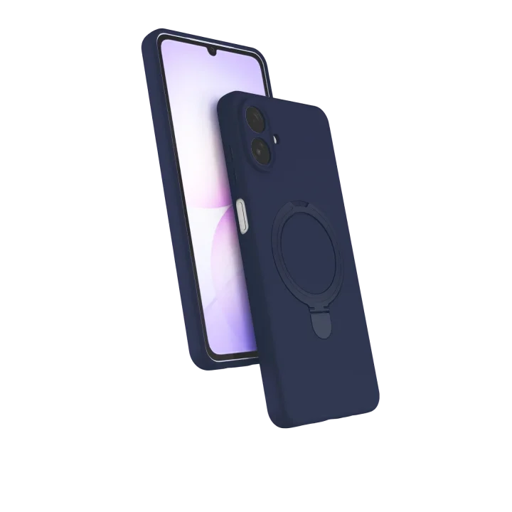 Mey İthalat®  Samsung Galaxy A07 4G Regal Magsafe Standlı Kapak - Lacivert