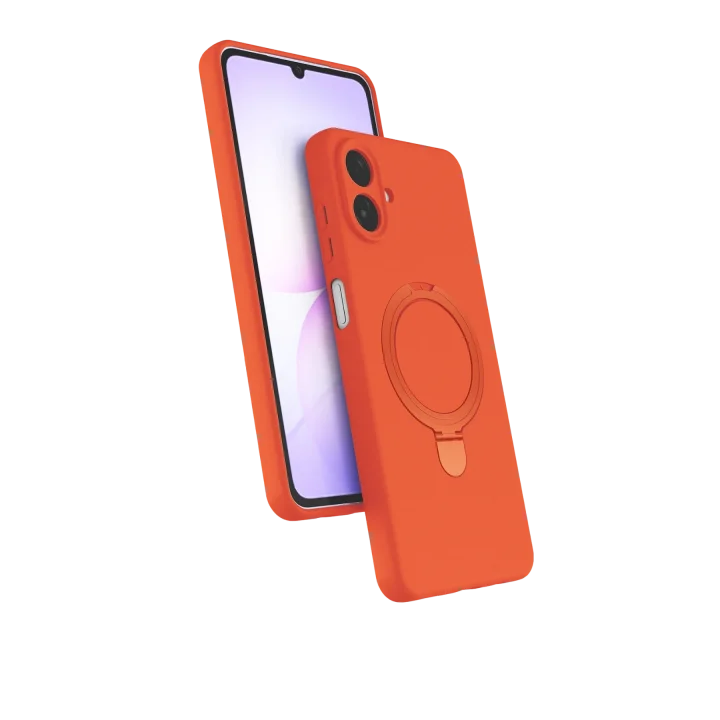 Mey İthalat®  Samsung Galaxy A07 4G Regal Magsafe Standlı Kapak - Turuncu