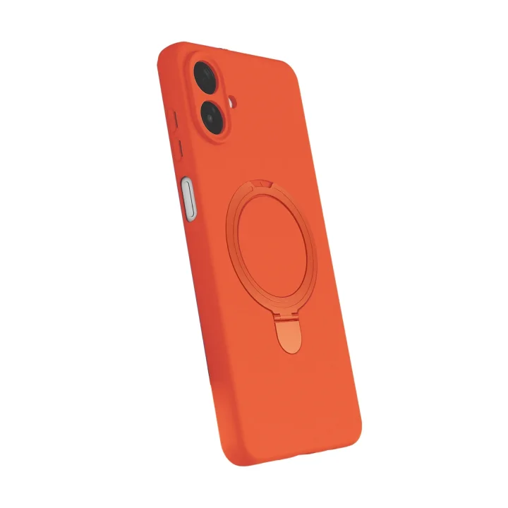 Mey İthalat®  Samsung Galaxy A07 4G Regal Magsafe Standlı Kapak - Turuncu