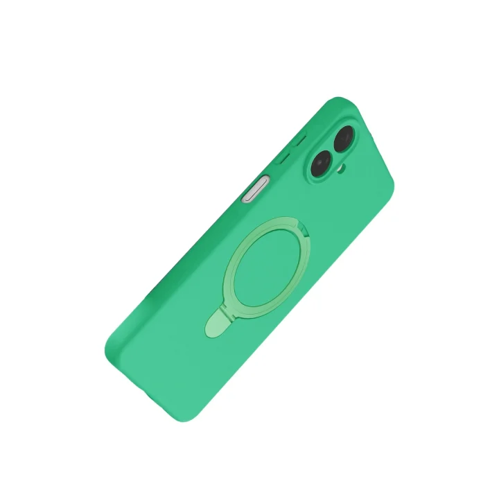 Mey İthalat®  Samsung Galaxy A07 4G Regal Magsafe Standlı Kapak - Yeşil