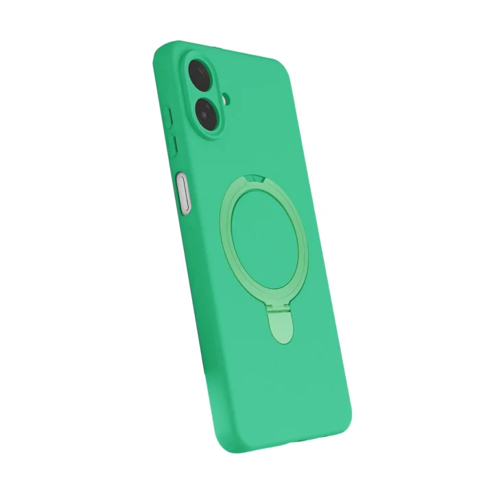 Mey İthalat®  Samsung Galaxy A07 4G Regal Magsafe Standlı Kapak - Yeşil