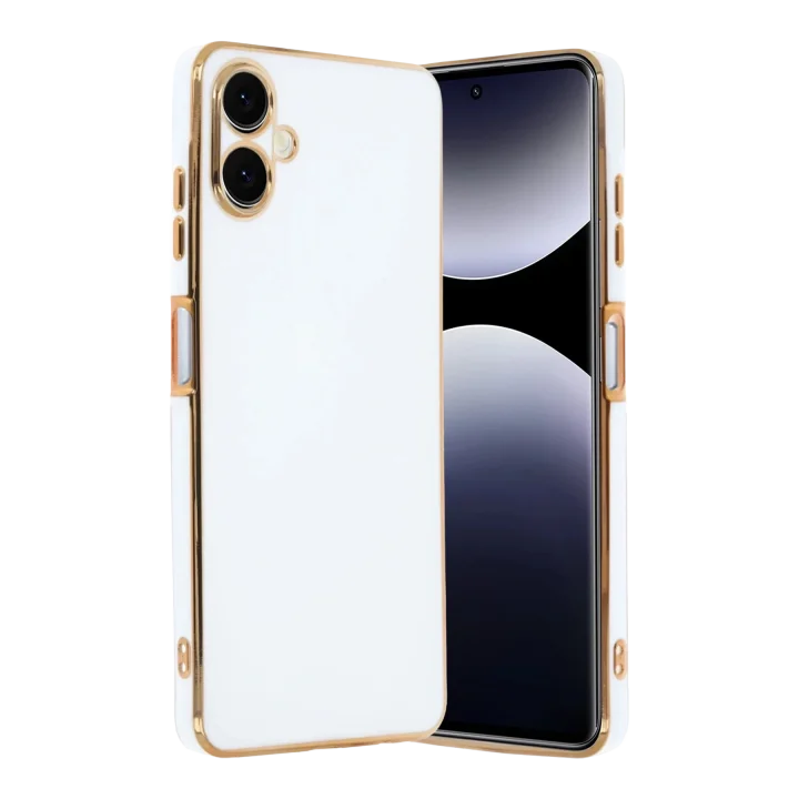 Mey İthalat®  Samsung Galaxy A07 4G Volet Silikon - Beyaz