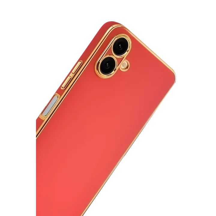 Mey İthalat®  Samsung Galaxy A07 4G Volet Silikon - Kırmızı