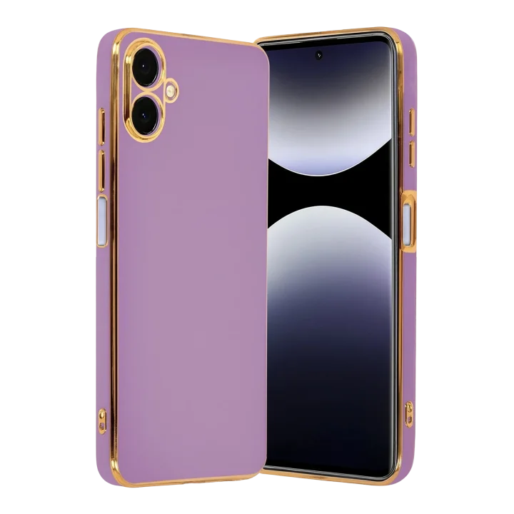 Mey İthalat®  Samsung Galaxy A07 4G Volet Silikon - Mor