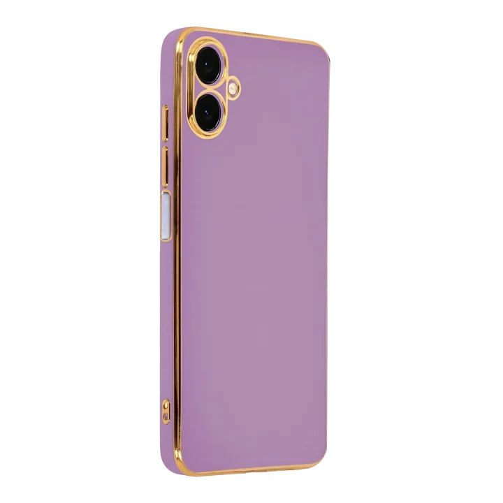 Mey İthalat®  Samsung Galaxy A07 4G Volet Silikon - Mor