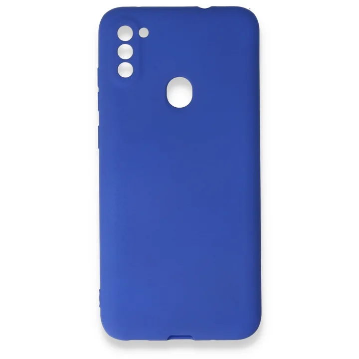 Mey İthalat®  Samsung Galaxy A11 Kılıf First Silikon - Lacivert