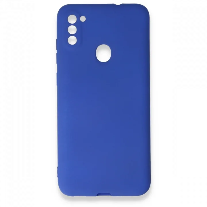 Mey İthalat®  Samsung Galaxy A11 Kılıf First Silikon - Lacivert