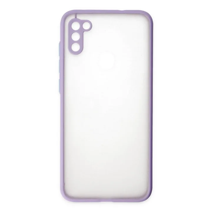 Mey İthalat®  Samsung Galaxy A11 Kılıf Montreal Silikon Kapak - Mor