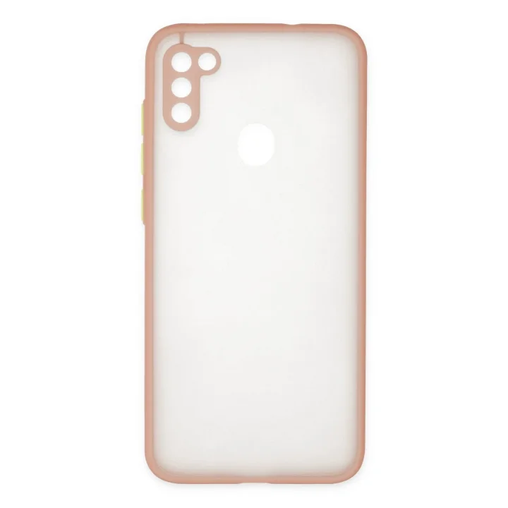 Mey İthalat®  Samsung Galaxy A11 Kılıf Montreal Silikon Kapak - Pembe