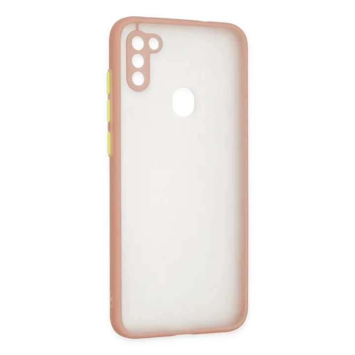 Mey İthalat®  Samsung Galaxy A11 Kılıf Montreal Silikon Kapak - Pembe