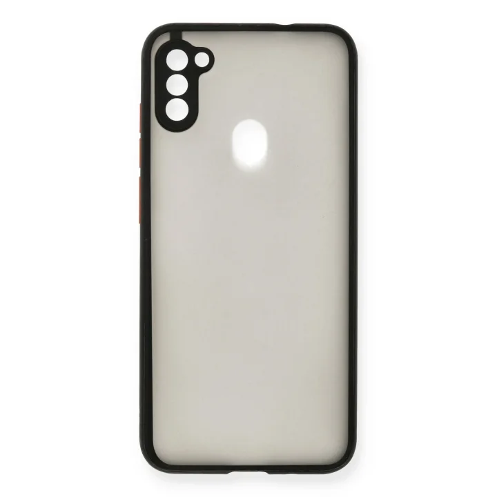 Mey İthalat®  Samsung Galaxy A11 Kılıf Montreal Silikon Kapak - Siyah