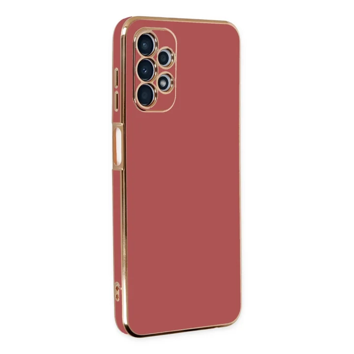 Mey İthalat®  Samsung Galaxy A13 4G Kılıf Volet Silikon - Kırmızı