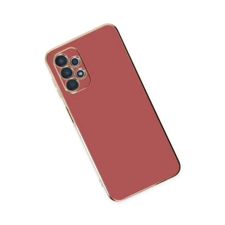 Mey İthalat®  Samsung Galaxy A13 4G Kılıf Volet Silikon - Kırmızı