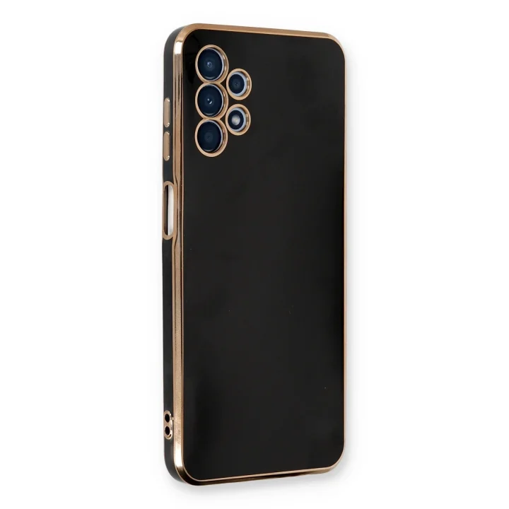 Mey İthalat®  Samsung Galaxy A13 4G Kılıf Volet Silikon - Siyah