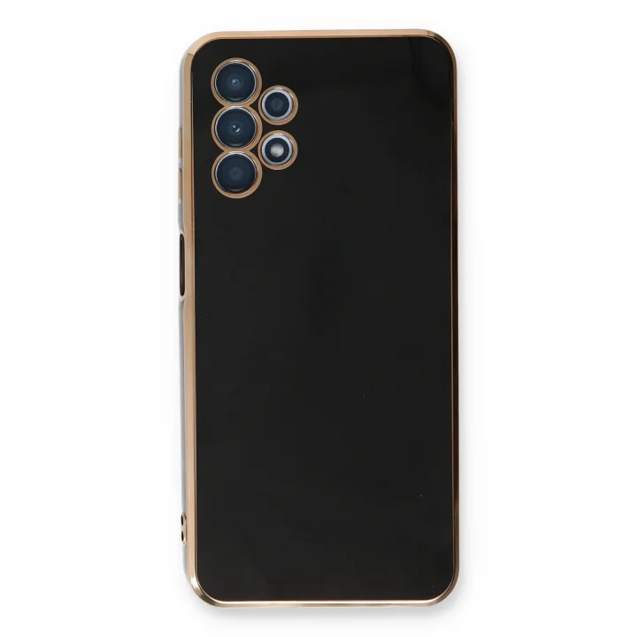 Mey İthalat®  Samsung Galaxy A13 4G Kılıf Volet Silikon - Siyah