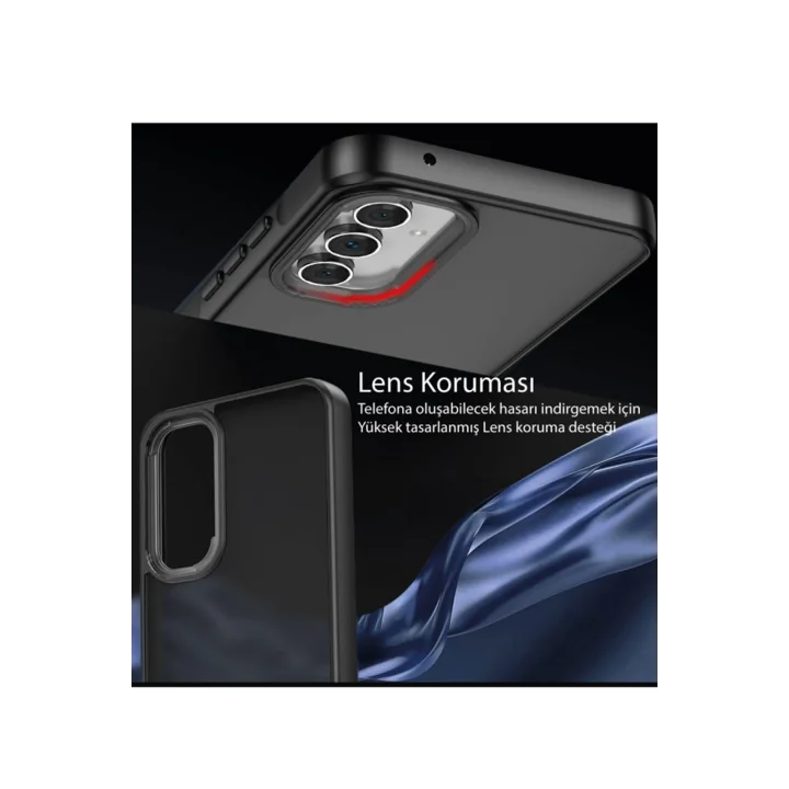 Mey İthalat®  Samsung Galaxy A14 4G Kılıf Elegant Kapak - Derin Mor