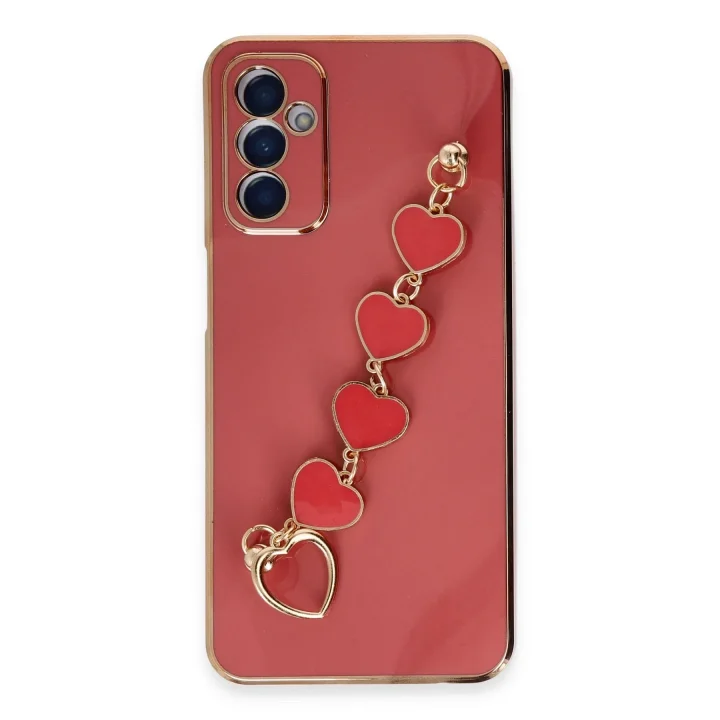 Mey İthalat®  Samsung Galaxy A14 4G Kılıf Esila Silikon - Kırmızı