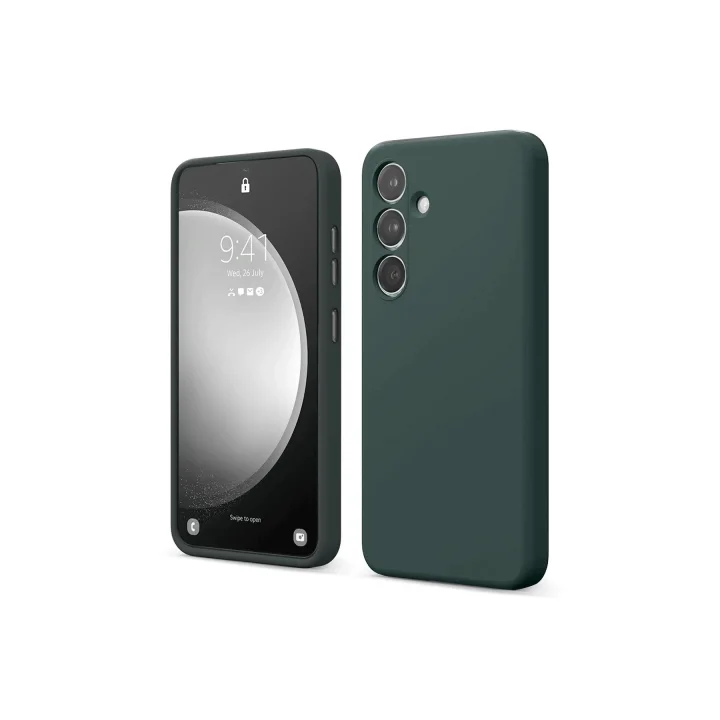 Mey İthalat®  Samsung Galaxy A14 4G Kılıf First Silikon - Koyu Yeşil