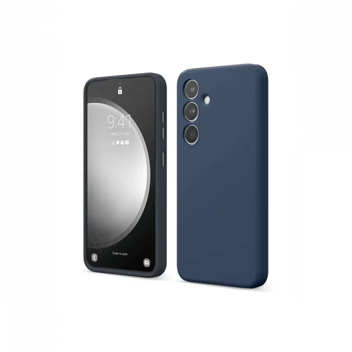 Mey İthalat®  Samsung Galaxy A14 4G Kılıf First Silikon - Lacivert