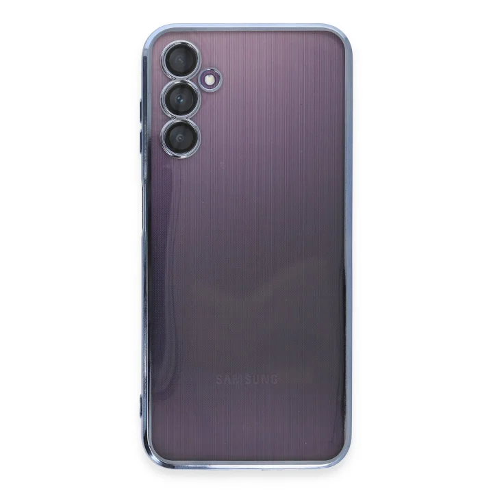 Mey İthalat®  Samsung Galaxy A14 4G Kılıf  Lensli Silikon - Açık Mavi