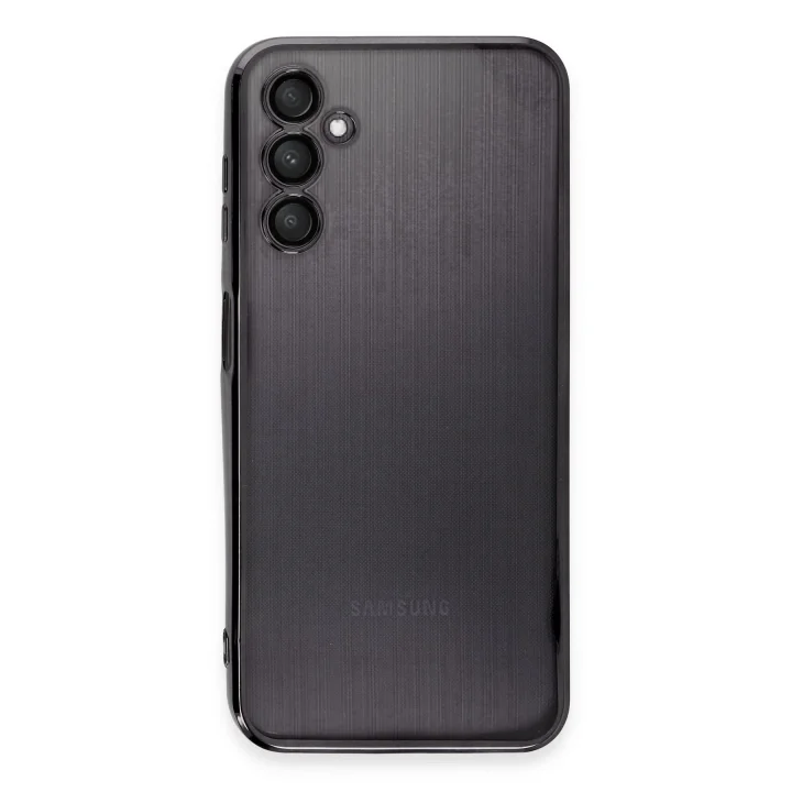 Mey İthalat®  Samsung Galaxy A14 4G Kılıf  Lensli Silikon - Siyah