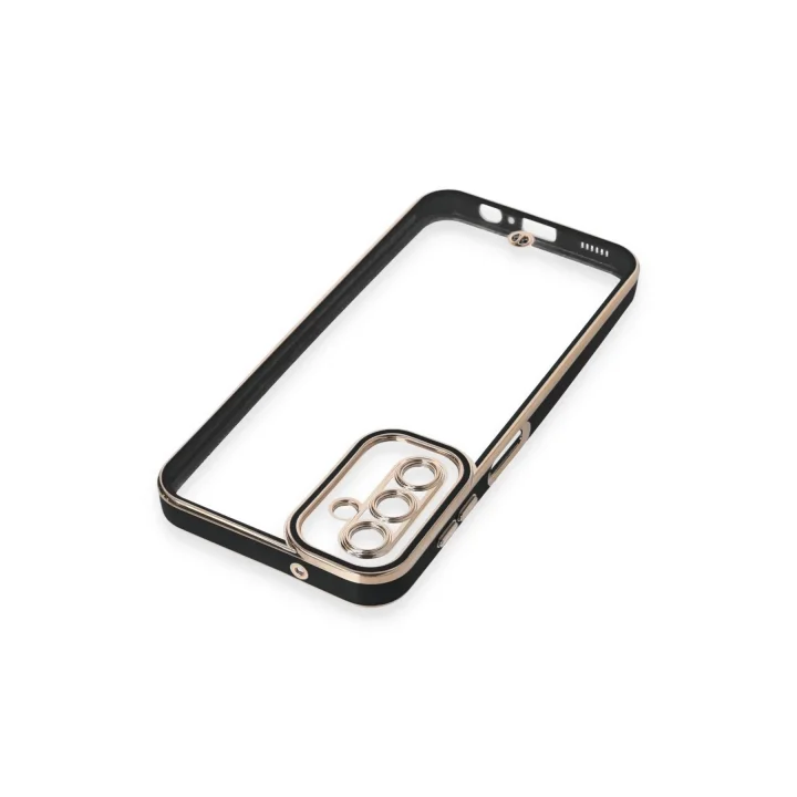 Mey İthalat®  Samsung Galaxy A14 4G Kılıf Liva Lens Silikon - Siyah