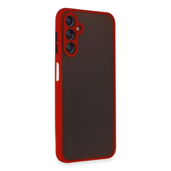 Mey İthalat®  Samsung Galaxy A14 4G Kılıf Montreal Silikon Kapak - Kırmızı