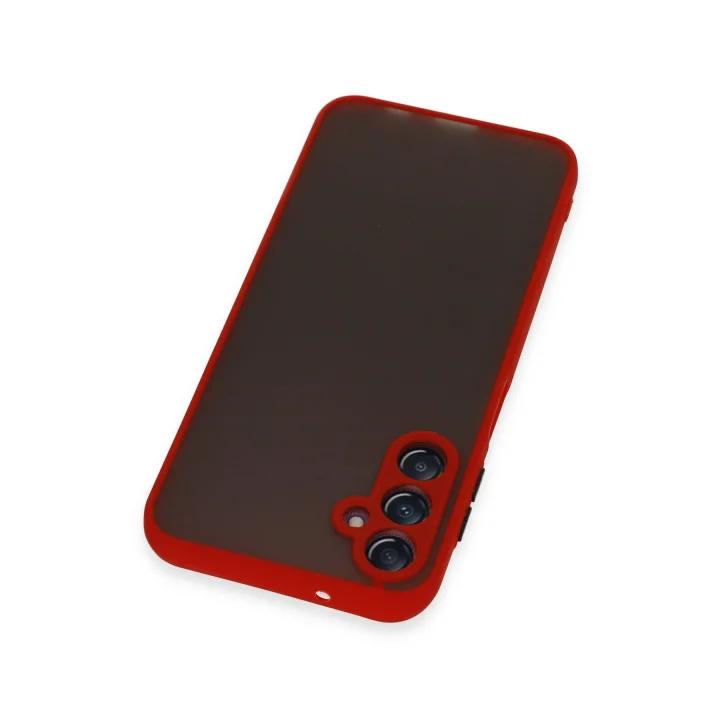 Mey İthalat®  Samsung Galaxy A14 4G Kılıf Montreal Silikon Kapak - Kırmızı