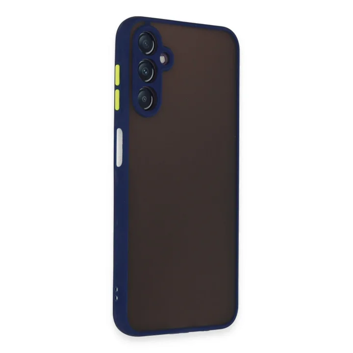 Mey İthalat®  Samsung Galaxy A14 4G Kılıf Montreal Silikon Kapak - Lacivert