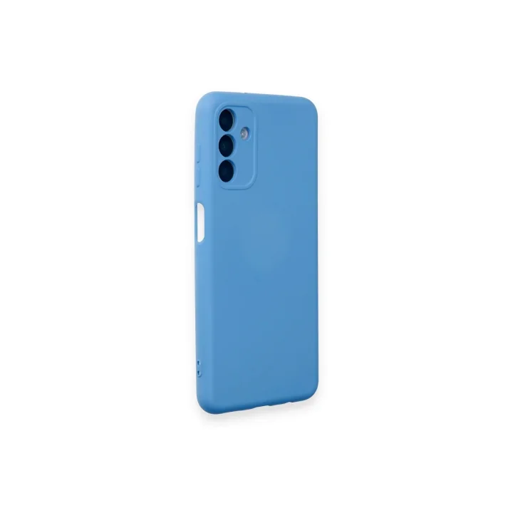 Mey İthalat®  Samsung Galaxy A14 4G Kılıf Nano içi Kadife Silikon - Mavi