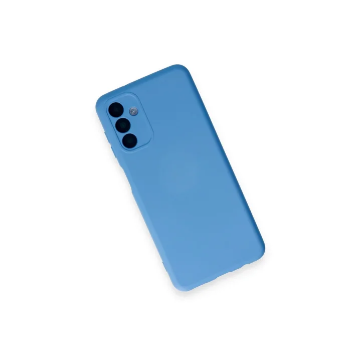 Mey İthalat®  Samsung Galaxy A14 4G Kılıf Nano içi Kadife Silikon - Mavi