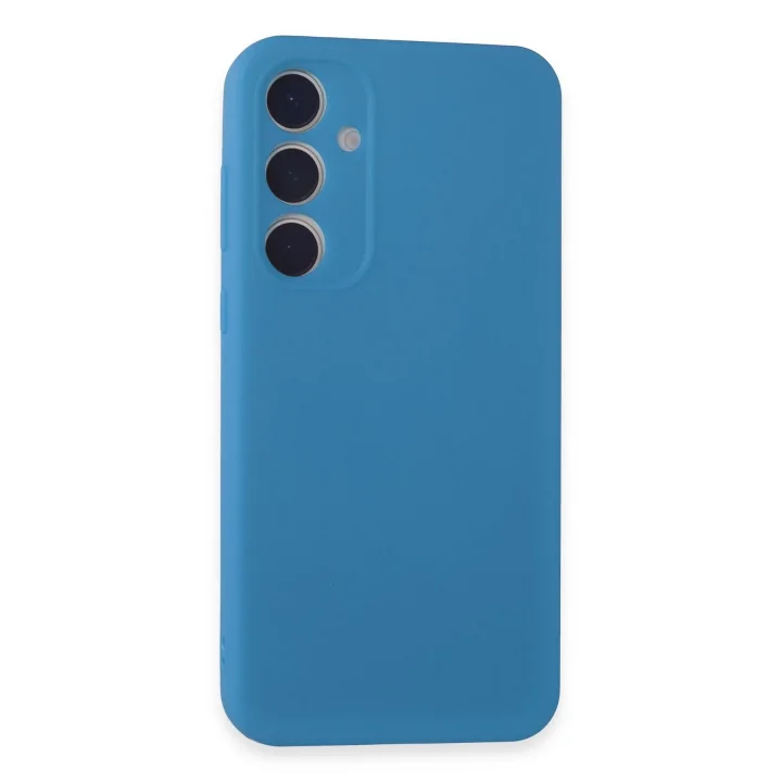 Mey İthalat®  Samsung Galaxy A15 4G Kılıf First Silikon - Mavi