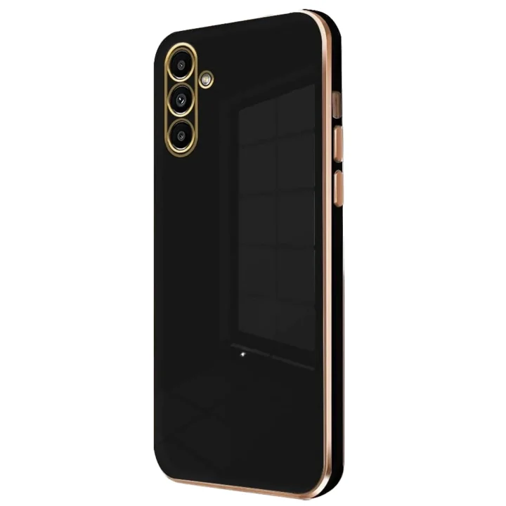 Mey İthalat®  Samsung Galaxy A15 4G Kılıf Volet Silikon - Siyah