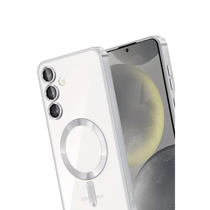 Mey İthalat®  Samsung Galaxy A15 4G Kross Magneticsafe Kapak - Gümüş