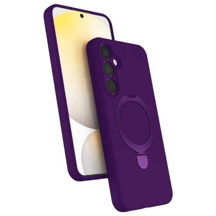 Mey İthalat®  Samsung Galaxy A15 4G Regal Magsafe Standlı Kapak - Derin Mor