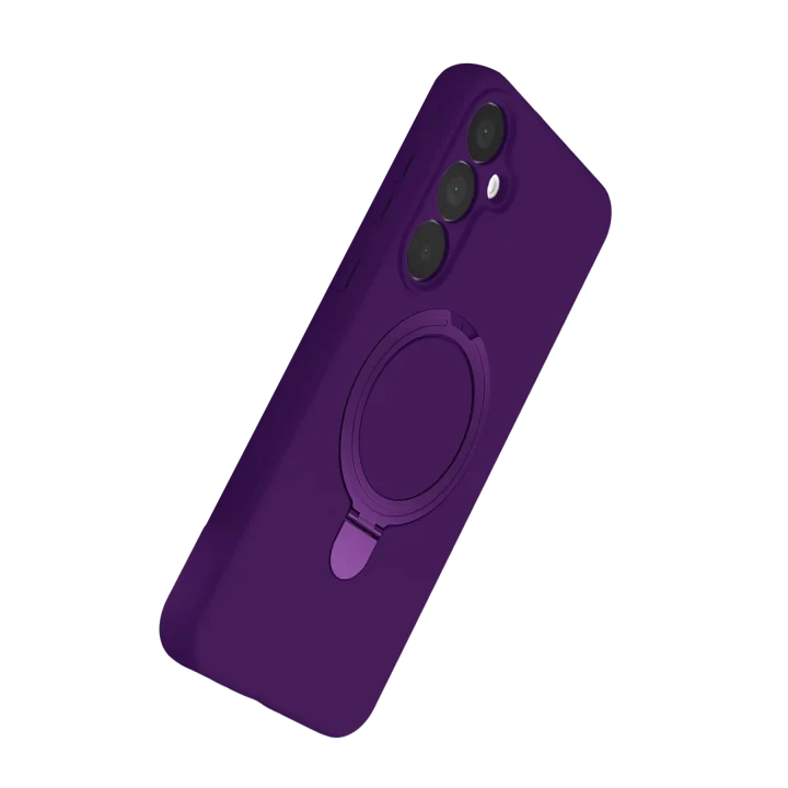 Mey İthalat®  Samsung Galaxy A15 4G Regal Magsafe Standlı Kapak - Derin Mor