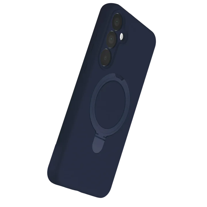 Mey İthalat®  Samsung Galaxy A15 4G Regal Magsafe Standlı Kapak - Lacivert