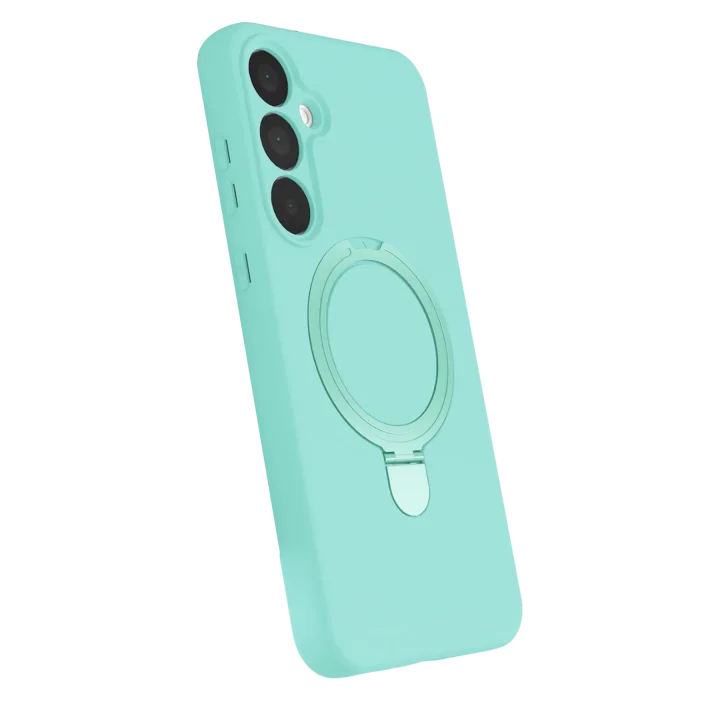 Mey İthalat®  Samsung Galaxy A15 4G Regal Magsafe Standlı Kapak - Su Yeşili