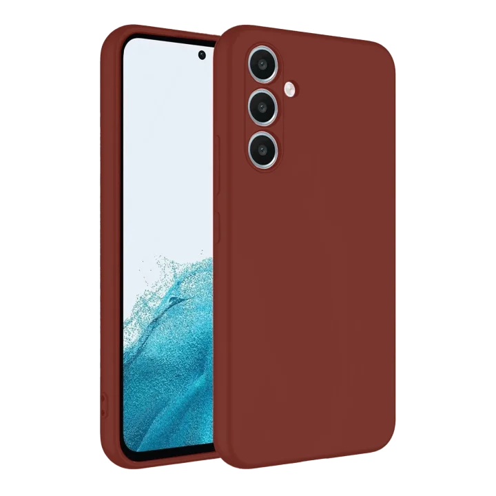 Mey İthalat®  Samsung Galaxy A16 5G Kılıf First Silikon - Bordo