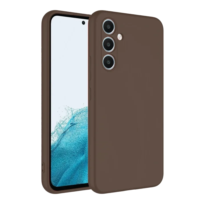 Mey İthalat®  Samsung Galaxy A16 5G Kılıf First Silikon - Kahverengi