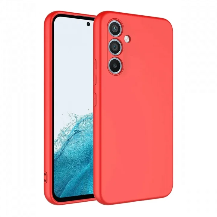 Mey İthalat®  Samsung Galaxy A16 5G Kılıf First Silikon - Kırmızı
