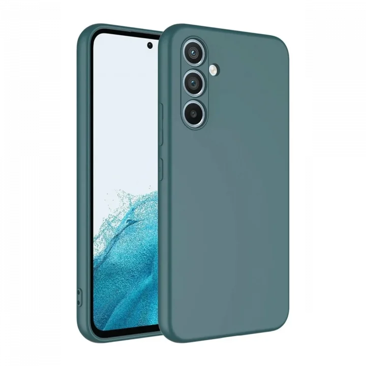 Mey İthalat®  Samsung Galaxy A16 5G Kılıf First Silikon - Koyu Yeşil