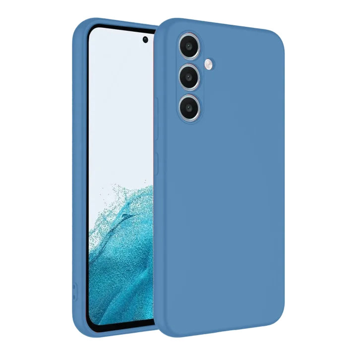 Mey İthalat®  Samsung Galaxy A16 5G Kılıf First Silikon - Mavi