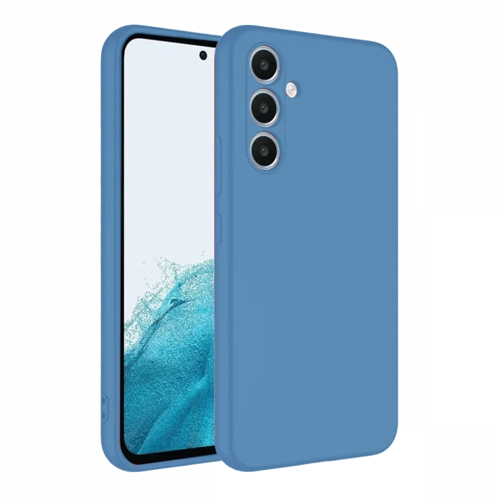 Mey İthalat®  Samsung Galaxy A16 5G Kılıf First Silikon - Mavi