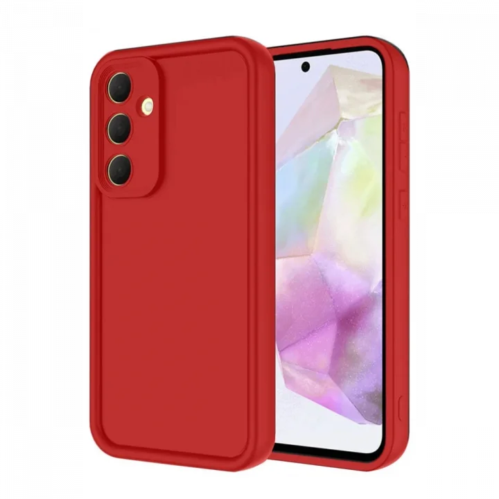 Mey İthalat®  Samsung Galaxy A16 5G Kılıf Viera Silikon - Kırmızı