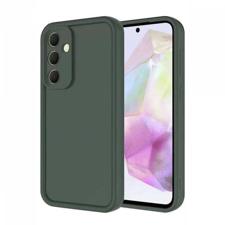 Mey İthalat®  Samsung Galaxy A16 5G Kılıf Viera Silikon - Koyu Yeşil