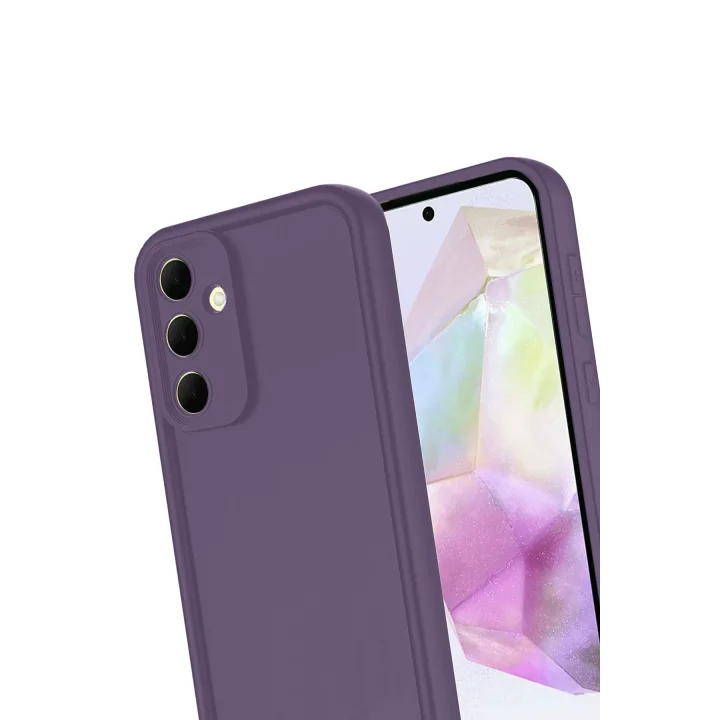 Mey İthalat®  Samsung Galaxy A16 5G Kılıf Viera Silikon - Mürdüm